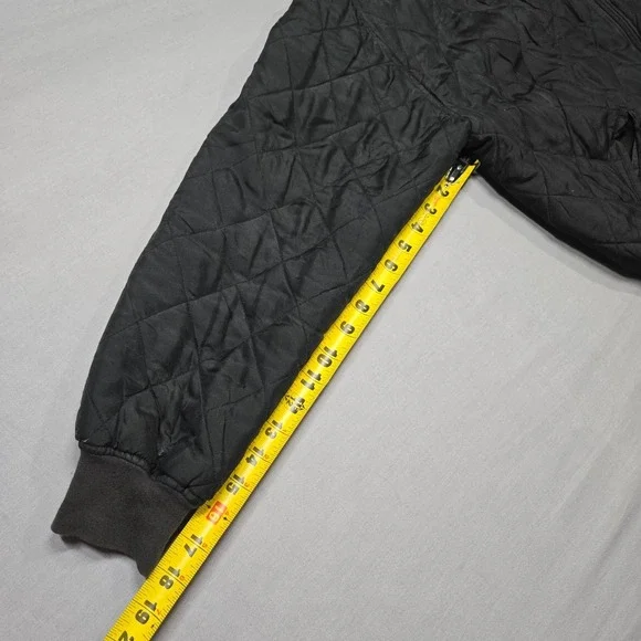 Vintage‎ 80s Silk Quilted Bomber Jacket Jonathan Martin Womens Medium Retro - Picture 11 of 12